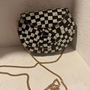 NWOT Ramla Handmade Mosaic Clutch & Crossbody Bag
